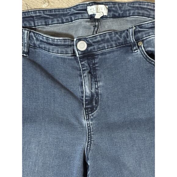 Eloquii Denim Skinny Jeans, Stretchy, Medium Wash, Size 18G - Picture 3 of 9